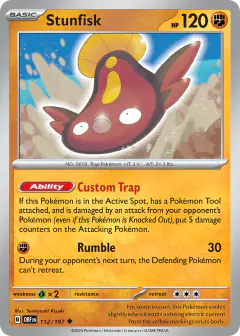 Stunfisk Uncommon card from Obsidian Flames