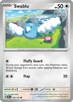 Swablu Common card from Obsidian Flames