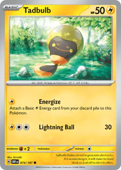 Tadbulb Common card from Obsidian Flames