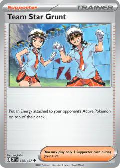 Team Star Grunt Uncommon card from Obsidian Flames