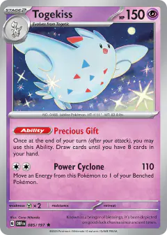 Togekiss Rare card from Obsidian Flames