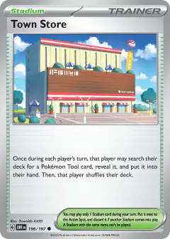 Town Store Common card from Obsidian Flames