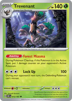 Trevenant Uncommon card from Obsidian Flames