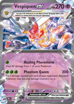 Vespiquen ex Double Rare card from Obsidian Flames