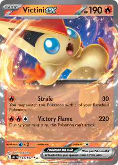Victini ex Double Rare card from Obsidian Flames