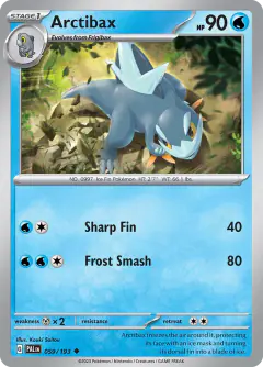 Arctibax Uncommon card from Paldea Evolved
