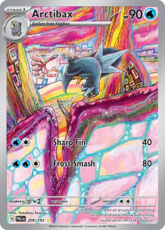 Arctibax Illustration Rare card from Paldea Evolved