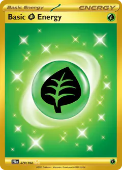 Basic Grass Energy Hyper Rare card from Paldea Evolved