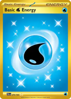 Basic Water Energy Hyper Rare card from Paldea Evolved