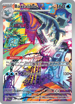 Baxcalibur Illustration Rare card from Paldea Evolved