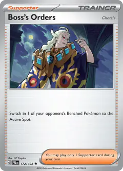 Boss's Orders (Ghetsis) Rare card from Paldea Evolved