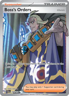 Boss's Orders (Ghetsis) Ultra Rare card from Paldea Evolved