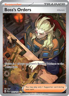 Boss's Orders (Ghetsis) Special Illustration Rare card from Paldea Evolved