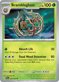 Brambleghast Uncommon card from Paldea Evolved