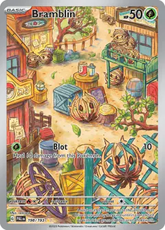 Bramblin Illustration Rare card from Paldea Evolved