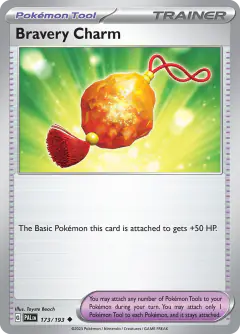 Bravery Charm Uncommon card from Paldea Evolved