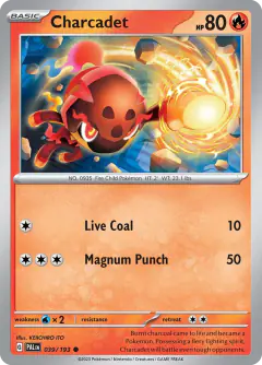 Charcadet Common card from Paldea Evolved