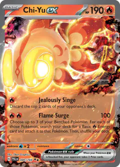 Chi-Yu ex Double Rare card from Paldea Evolved