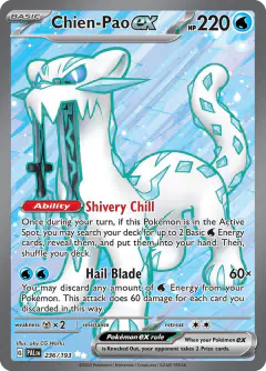 Chien-Pao ex Ultra Rare card from Paldea Evolved