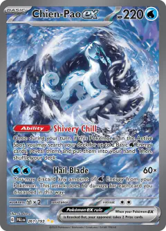 Chien-Pao ex Special Illustration Rare card from Paldea Evolved