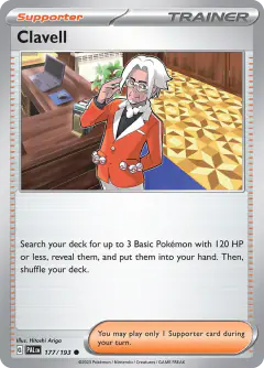 Clavell Common card from Paldea Evolved
