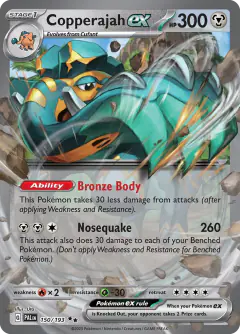 Copperajah ex Double Rare card from Paldea Evolved