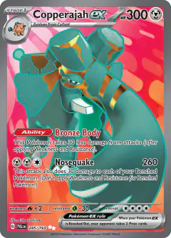 Copperajah ex Ultra Rare card from Paldea Evolved