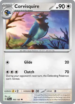 Corvisquire Uncommon card from Paldea Evolved