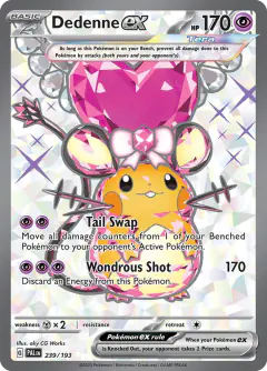 Dedenne ex Ultra Rare card from Paldea Evolved