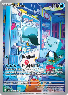 Eiscue Illustration Rare card from Paldea Evolved
