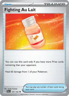 Fighting Au Lait Uncommon card from Paldea Evolved