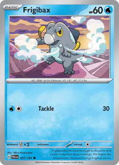 Frigibax Common card from Paldea Evolved
