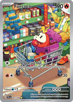 Fuecoco Illustration Rare card from Paldea Evolved