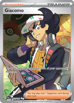 Giacomo Ultra Rare card from Paldea Evolved