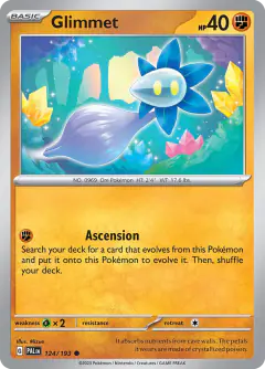 Glimmet Common card from Paldea Evolved