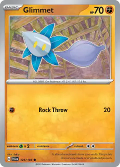 Glimmet Common card from Paldea Evolved