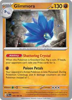 Glimmora Rare card from Paldea Evolved