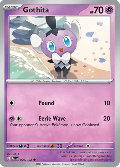 Gothita Common card from Paldea Evolved