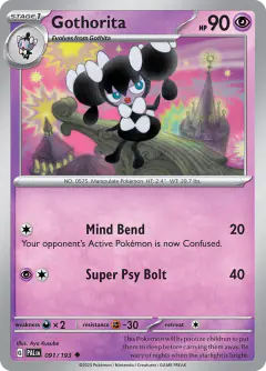 Gothorita Uncommon card from Paldea Evolved