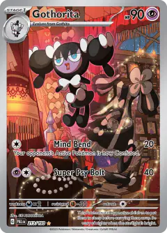 Gothorita Illustration Rare card from Paldea Evolved
