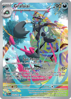 Grafaiai Illustration Rare card from Paldea Evolved
