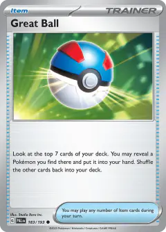 Great Ball Common card from Paldea Evolved