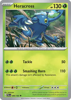 Heracross Uncommon card from Paldea Evolved