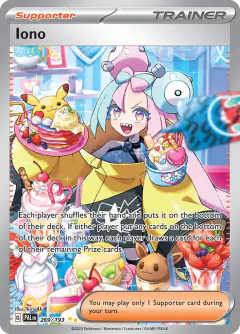 Iono Special Illustration Rare card from Paldea Evolved