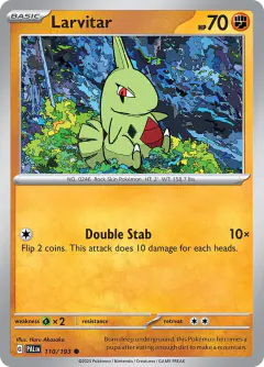 Larvitar Common card from Paldea Evolved