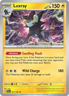 Luxray Rare card from Paldea Evolved