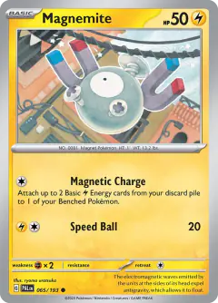 Magnemite Common card from Paldea Evolved
