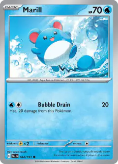 Marill Common card from Paldea Evolved