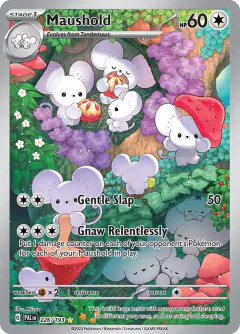 Maushold Illustration Rare card from Paldea Evolved