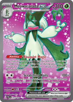 Meowscarada ex Ultra Rare card from Paldea Evolved